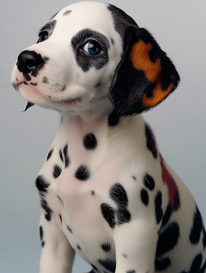 Dalmatian Puppy Portrait