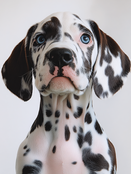 Dalmatian Puppy Portrait