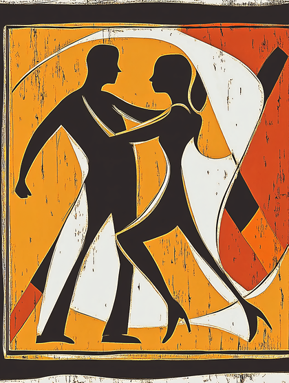 Dancing Couple Silhouette