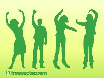 Dancing People Free Vector