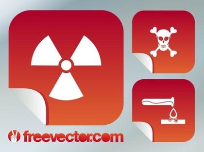 Danger Symbols Free Vector