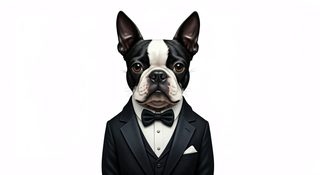 dapper boston terrier