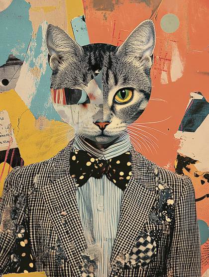 Dapper Cat Collage