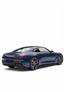 blue sports car