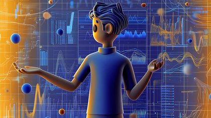 Data Analyst Examining Financial Trends