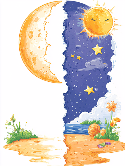 Day And Night Scene