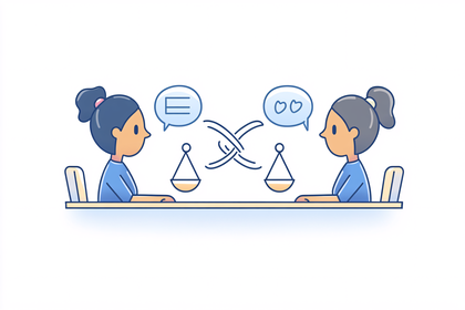 Debate And Balance Illustration