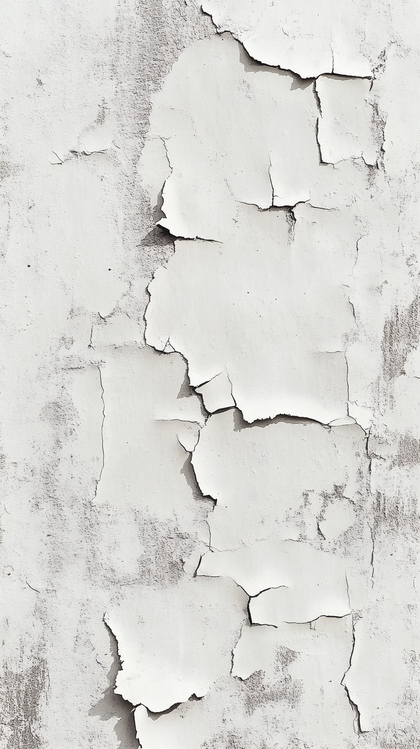 Decaying White Paint on Wall
