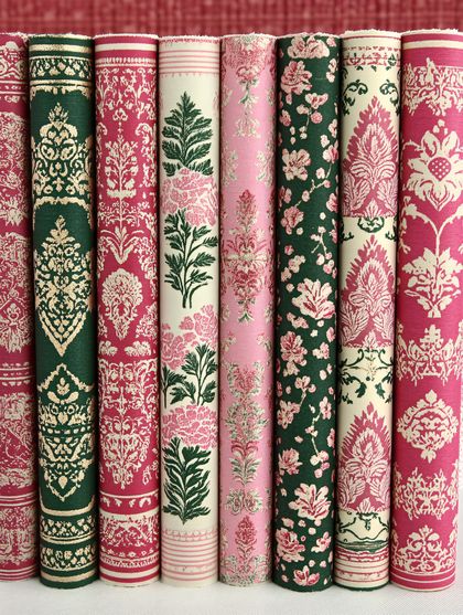 Decorative Book Spines with Floral Patterns