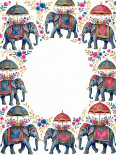 indian elephant border