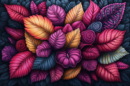 Decorative Leaves Arrangement
