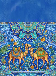 persian camel illustration