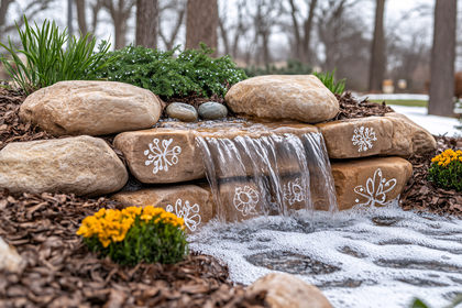 Decorative Stone Waterfall