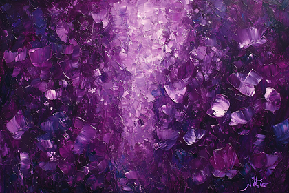 Deep Purple Blossoms