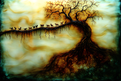 Deer On The Branch