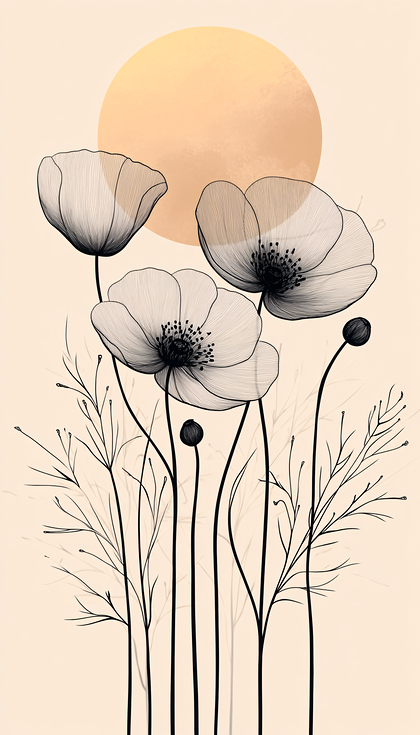 Delicate Poppy Bloom