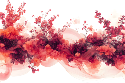 Delicate Red Berries Branches