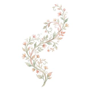 watercolor floral vine