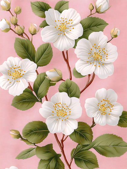 Delicate White Blossoms