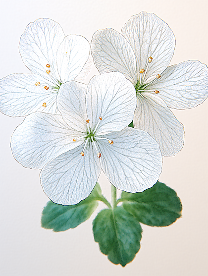 Delicate White Blossoms