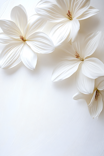 Delicate White Magnolias