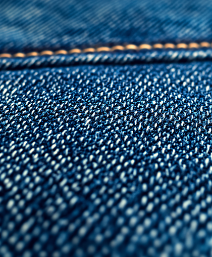 Denim Fabric Close-Up