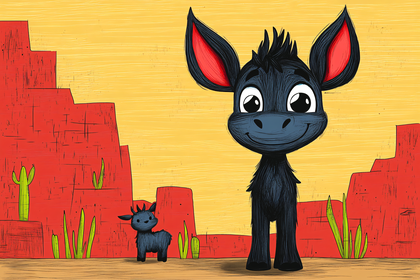 Desert Donkey Duo