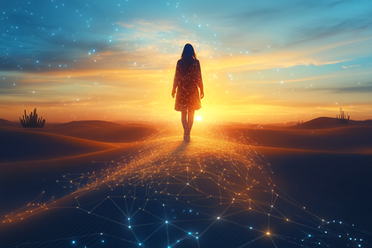 Desert Dreamscape: Journey of Light