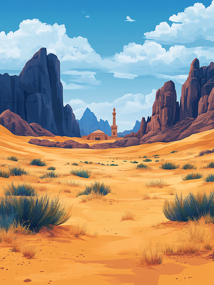 Desert Oasis Mosque