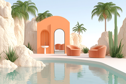 Desert Oasis Poolside Retreat