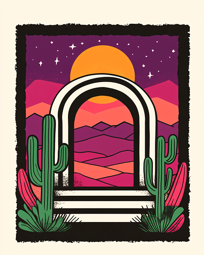 Desert Sunset View