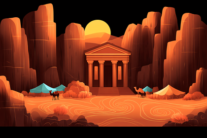 Desert Temple Oasis