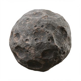 cratered asteroid rock