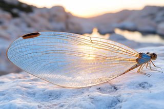 Detailed Dragonfly Wing
