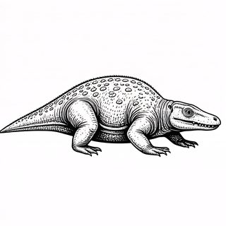 prehistoric reptile illustration
