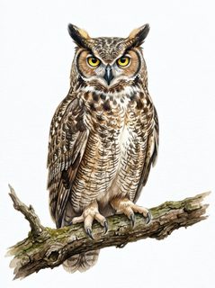 great horned owl