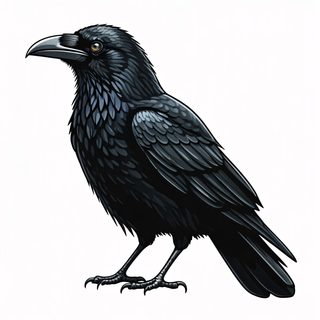 black crow illustration