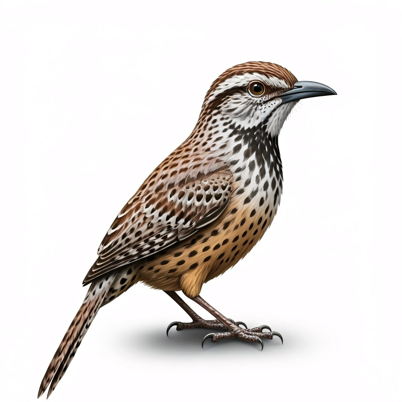 spotted thrush illustration