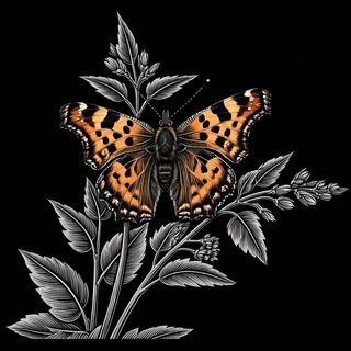 Butterfly and Foliage