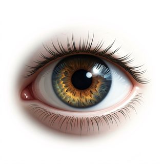 realistic brown eye