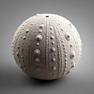 white sea urchin