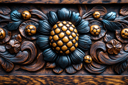 Detailed Wood Carving