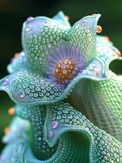 Dew-Kissed Exotic Bloom