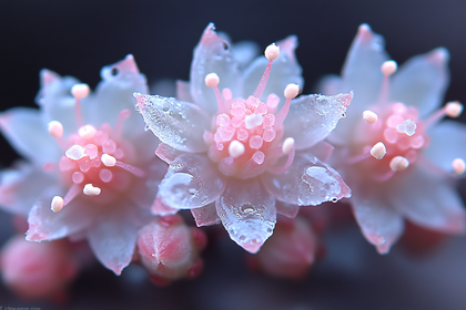 Dew Kissed Flower Blossoms