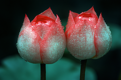 Dew-Kissed Lotus Buds