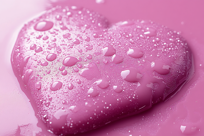 Dewy Pink Heart