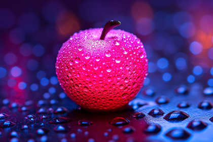 Dewy Red Apple