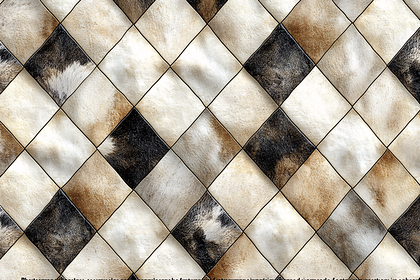 Diamond Pattern Leather Tiles Background