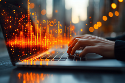 Digital Connectivity On Laptop