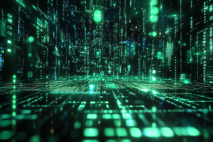 Digital Cyber Space With Green Code